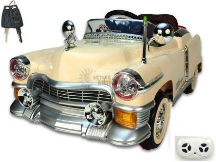 55 14 elektricke auticko retro kuba s 2 4g do bezova barva
