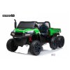 Elektrické autíčko Kipper s výklopnou korbou, 24V a 4x200W motory, 2,4G DO, USB, MP3, LED osvětlením, 6 EVA kol, zelený