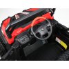 Elektrická bugina Turbo RZR 4x4 dvoumístná s 2,4G DO, odpružením, EVA koly, červená