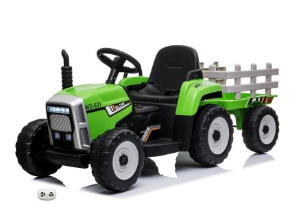 Rozkošný traktor zelen+ šedý 1