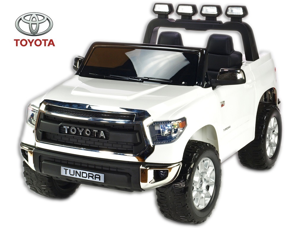 Toyota Tundra 12V s 2.4G DO, střední velikost, dvoumístná čalouněná sedačka, 2x45W, EVA kola, otvírací dveře, USB, TF, Mp3, LED