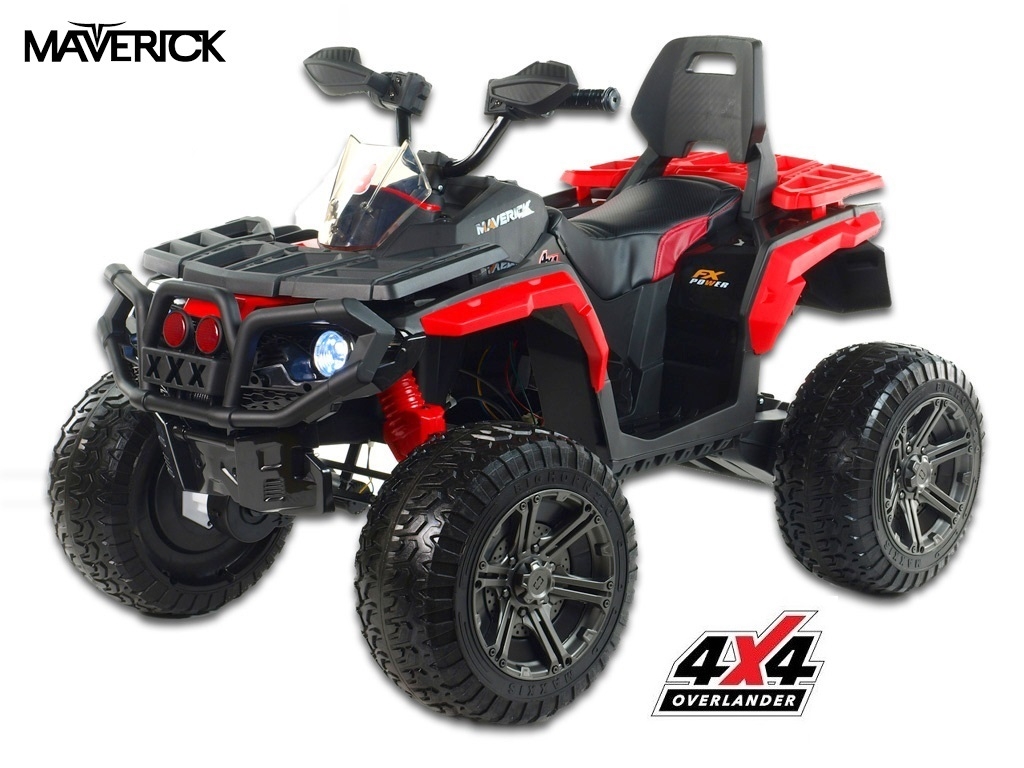 Elektrická čtyřkolka Maverick 4x4, červená