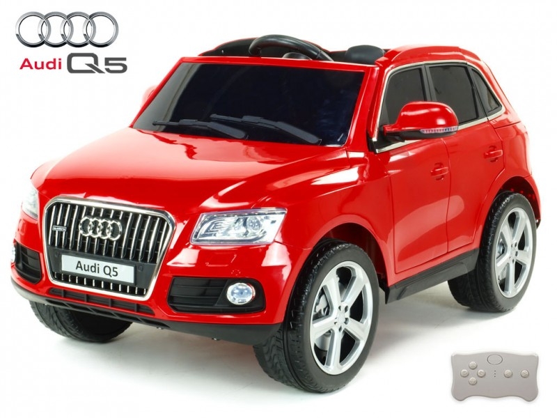 Elektrické SUV Audi Q5 TFSI quattro s 2.4G DO, otvíracími dveřmi, USB, TF, Mp3, LED osvětlení, pérováním, červená