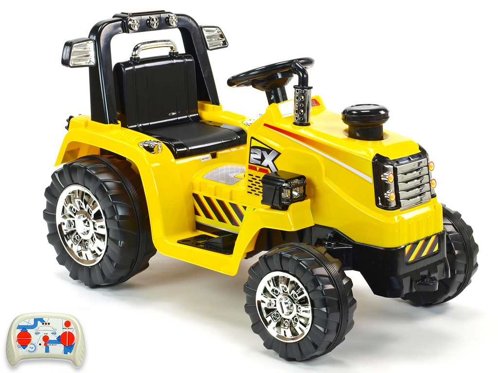 Elektrický traktor 12V s 2.4G DO, žlutý