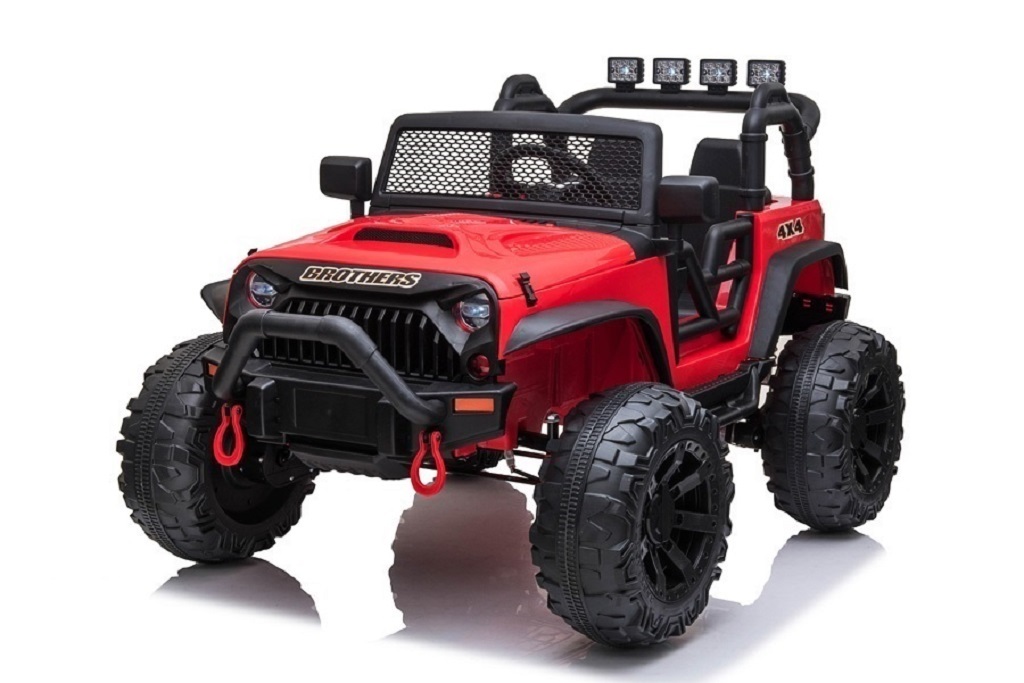 džíp Brothers s 2,4G, 24V/2x200W, červený