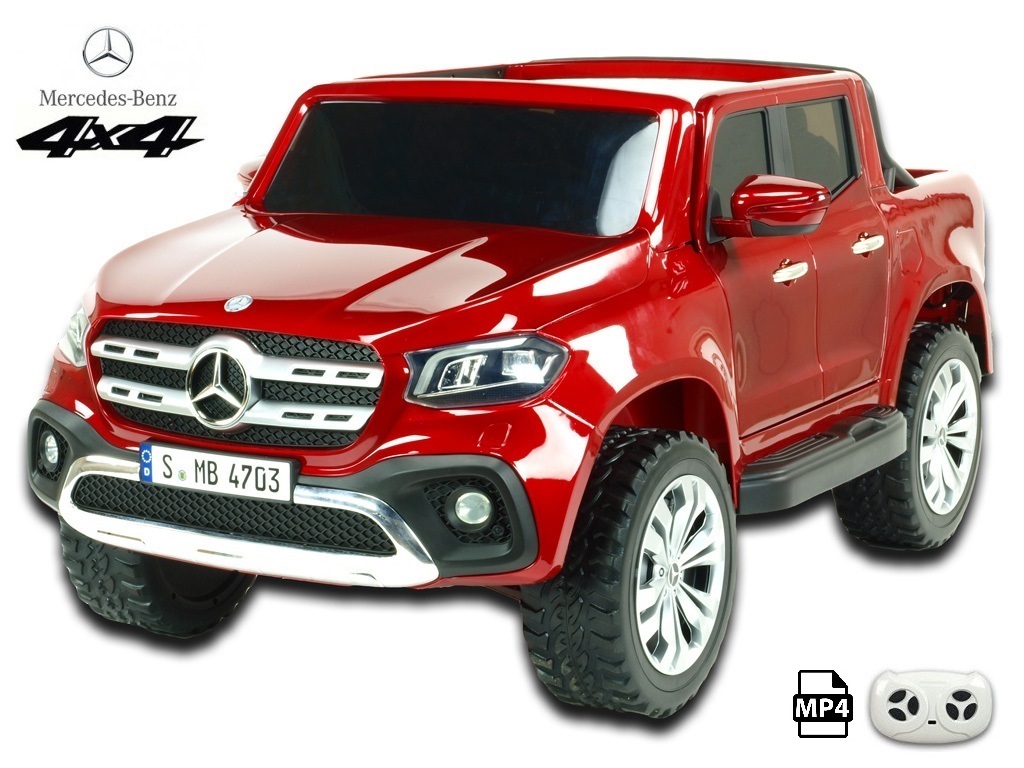 Mercedes – Benz X-Class 4x4 s 2,4G, dvoumístný, vínová metalíza