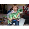 Plyšový stojící dinosaurus Tyranosaurus Rex, výška 48 cm, délka 70 cm, střední