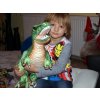 Plyšový stojící dinosaurus Tyranosaurus Rex, výška 48 cm, délka 70 cm, střední