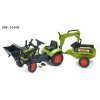 Šlapací traktor Claas Arion 410 se 2 lžícemi, valníkem, délka 181cm, Made in France,
