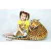 Plyšová leopardice s mládětem, délka 140/65cm