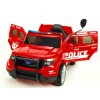 Elektrické auto policie super speed s 2,4G, megafon, policejní LED a zvukové efekty, červené