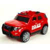 Elektrické auto policie super speed s 2,4G, megafon, policejní LED a zvukové efekty, červené