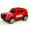 Elektrické auto policie super speed s 2,4G, megafon, policejní LED a zvukové efekty, červené