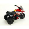 Elektrická motorka Racing sport 6V, s 2 svetlami a hudbou, pre najmenších, červená