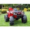 Čtyřkolka Predator s 2,4G, čalouněná sedačka, EVA kola, červená
