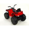 Čtyřkolka Predator s 2,4G, čalouněná sedačka, EVA kola, červená
