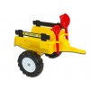 Vlek za traktor Trailer střední 2 kolový, s nářadím, žlutý