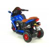 Motorka Dragon s plynovou rukojetí, nožní brzdou, gumovými nafukovacími koly, modrá