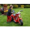 Elektrická motorka silný chopper Red Hawk, s náhonem obou zadních kol,12V, červená,