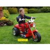 Elektrická motorka silný chopper Red Hawk, s náhonem obou zadních kol,12V, červená,
