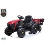 Farmářský traktor s 2,4G, vlekem a lopatou, baterie 12V/14Ah !!, červený