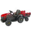Farmářský traktor s 2,4G, vlekem a lopatou, baterie 12V/14Ah !!, červený