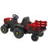 Farmářský traktor s 2,4G, vlekem a lopatou, baterie 12V/14Ah !!, červený