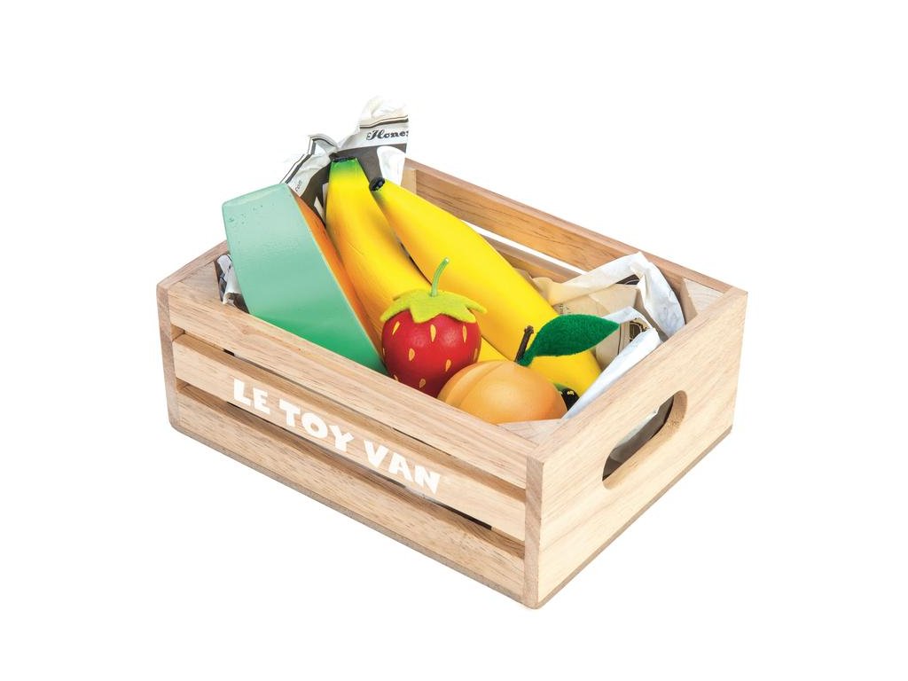 TV183 five a day Wooden Fruits Banana Strawberry Peach Melon Crate 720x720
