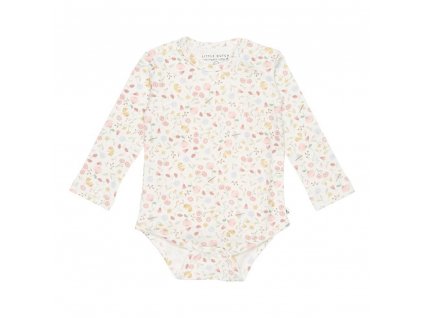 0016063 little dutch romper lange mouw flowers butterflies 50 56 flowers butterflies 0 1000