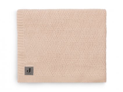 Jollein Deka pletená 75x100 cm River Knit Pale Pink