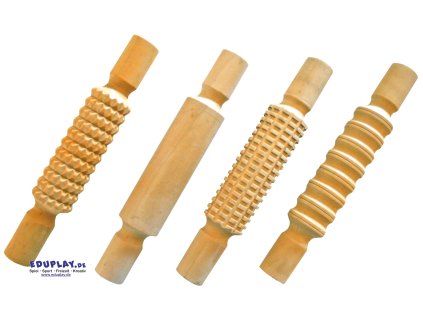 Eduplay Sada dřevěných vzorovaných válečků