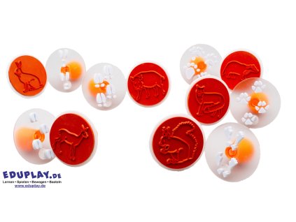 Eduplay Sada razítek Zvířecí stopy