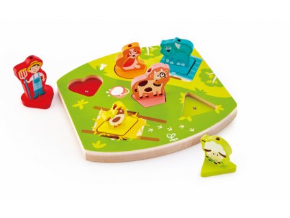 1850 hape drevene zvukove puzzle farma