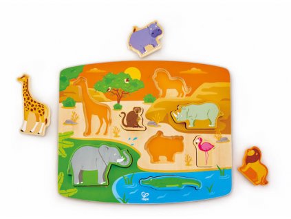 1865 hape drevene vkladaci puzzle safari