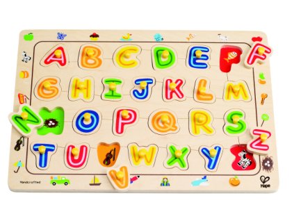524 hape knoflikove puzzle abeceda