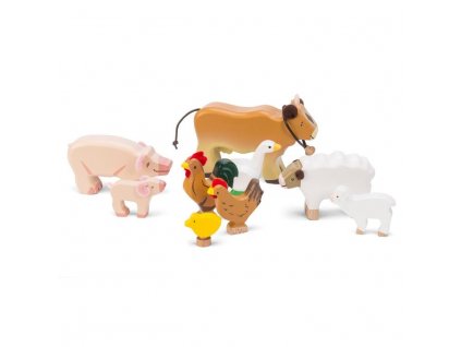 TV890 Wooden Farm Animal Pig Cow Sheep Chicken 720x720