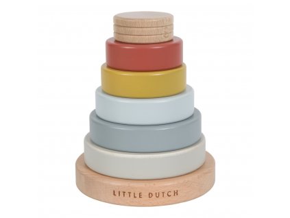 0004550 little dutch stacking rings pure nature multicolour 0