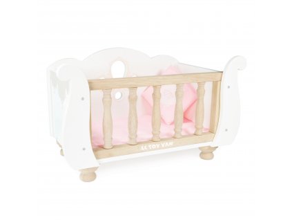 TV600 Sleigh Baby Cot Wooden Bed