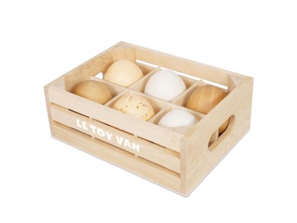 TV190 Farm Eggs Half Dozen Wooden Pretend Play Foods 720x720