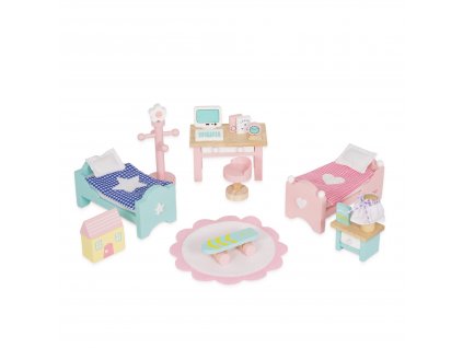 ME061 Daisylane Childrens Room Desk Beds Dollhouse Wooden Toy