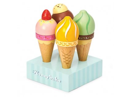 TV328 Ice Cream Scoop Cone Wooden Toy