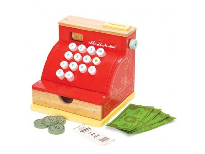 TV295 Cash Register Wooden Till Play Money Shop Supermarket 720x720