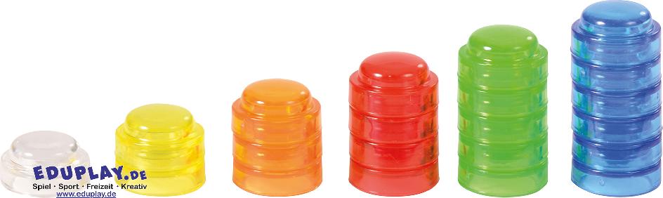 Eduplay Barevné stohovací knoflíky