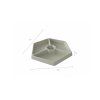 masterkidz hexagonal sand and water play table with 3 compartments and adjustable height