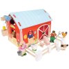 TV417 Red Barn Farm Fence Wooden Play Set Animals 720x720