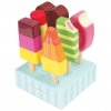 TV284 Ice Lollies Honeybake Wooden Ice Cream Rainbow