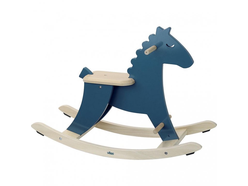 Vilaca Drevený hojdací kôň modrý