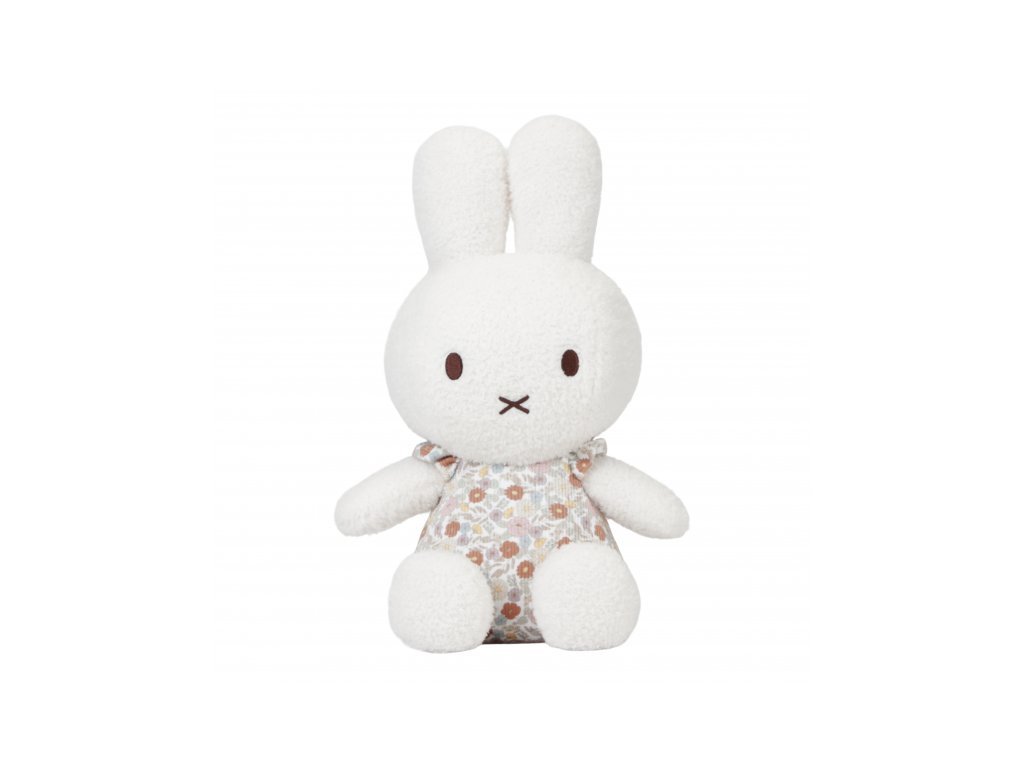 Little Dutch Plyšový zajačik Miffy vintage kvietky 35 cm