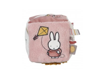 Little Dutch Textilná kocka Zajačik Miffy Pink