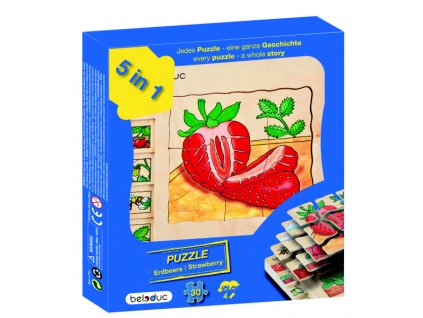 Beleduc Vrstvené puzzle JAHODA